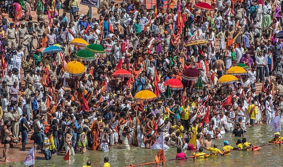 Monks Gathering at the Mela